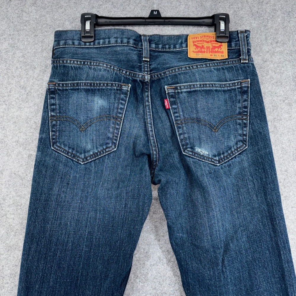 Levis 527 Slim Bootcut Jeans Mens 31x32 Dark Wash Denim 05527-4257 - Picture 11 of 12